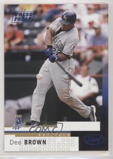 2004 Leaf Press Proof Blue 5/100 Dee Brown #41 0q3