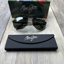 NEW Maui Jim Castles 61mm Black Polarized Sunglasses MJ0728S-001