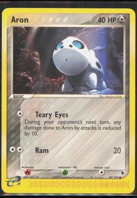Aron Common Ruby and Sapphire #49/109 [Near Mint] Pokemon TCG