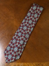 Polo Ralph Lauren Men's Silk Tie Geometric Pattern Made In USA