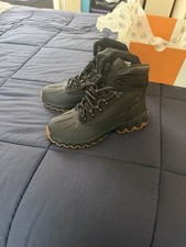 Men Timberland Edge Boots Size 10 Black Nubuck RARE NWB