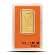1 oz Valcambi Gold Bar (New w/ Assay) 5359.28 per troy oz
