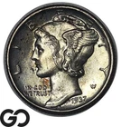 1937 Mercury Dime, Great Color! Choice BU++