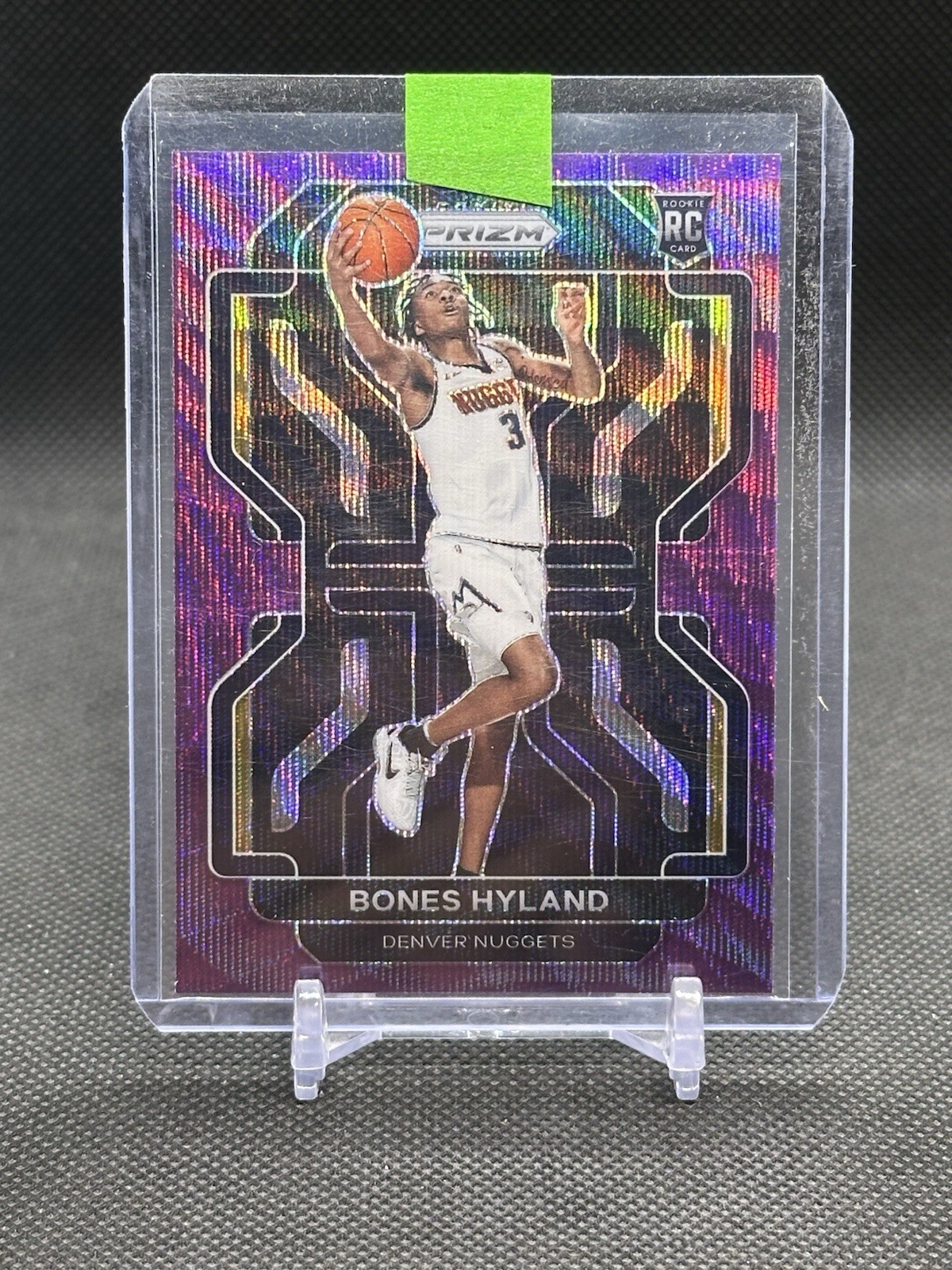 2021 Prizm #302 Bones Hyland Purple Wave Prizm
