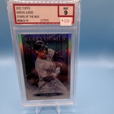 Topps 2022 Series 1 Aaron Judge Stars MLB SMLB-14 Yankees ICONIC Mint 9