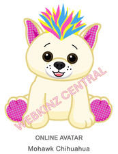 Webkinz Classic Mohawk Chihuahua Code Only  messaged 