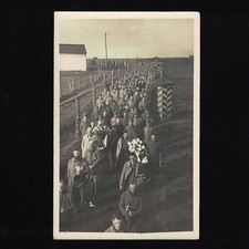 Old postcard photo card prisoners of war / comes from a lot on Crossen Camp