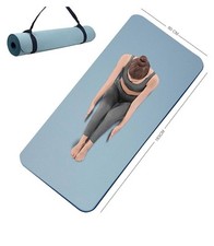 MRZZATA Yoga Mat Strap, Adjustable Thick and Wide Strap for Carrying Blue