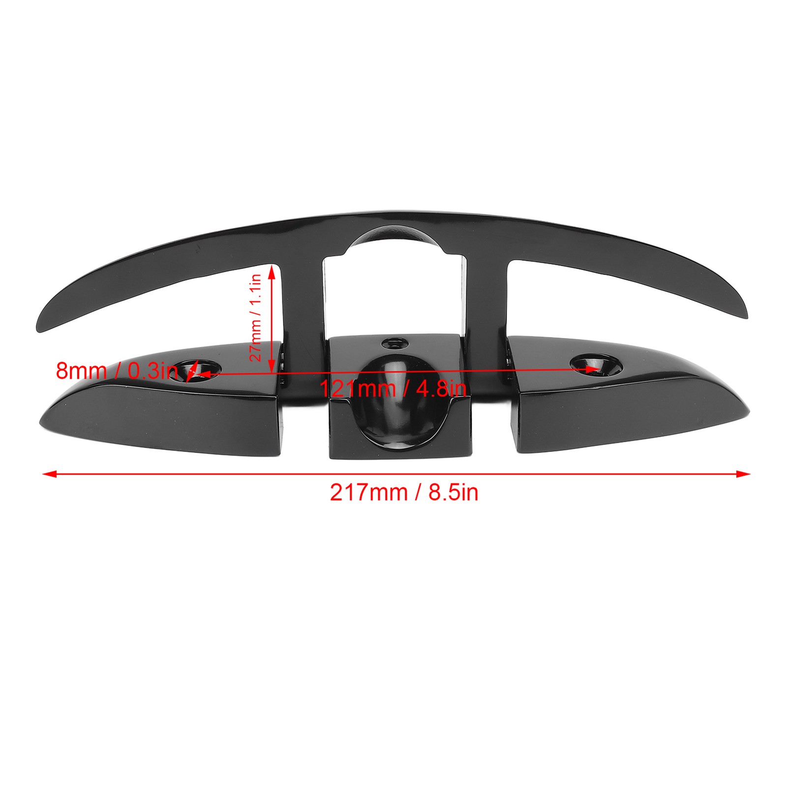 _Boat Folding Cleat 8.5in 316 Stainless Steel Secure Fixation Highly Polished
