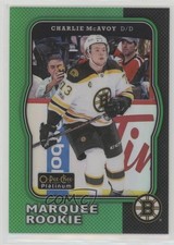 2017-18 O-Pee-Chee Platinum Retro Marquee Rookies Green 37/49 Charlie McAvoy 0tf