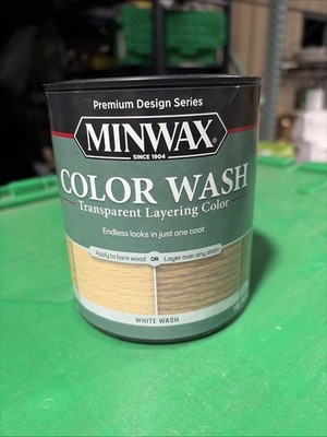 Minwax 618604444 White Wash Color Wash Transparent Layering Color Stain 1 Quart