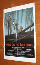 WHERE THE RED FERN GROWS  James Whitmore - Beverly Garland - 1974 One Sheet