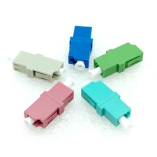 10pcs LC UPC-LC UPC APC SM MM OM3 OM4 Fiber Adapter Connector Simplex Coupler