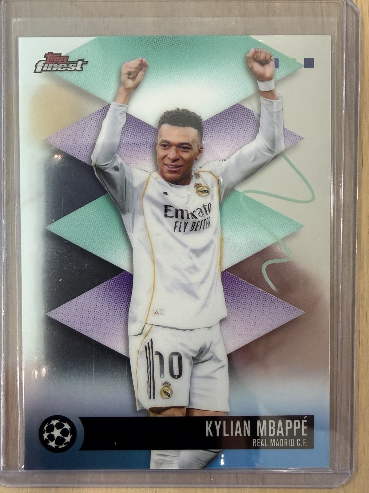 Kylian Mbappe RARE Base 2025-26 Topps Finest UEFA Club Competitions