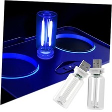2 PCS Car USB Night Light Bulb, Touch Dimmable Car Interior Ambient blue