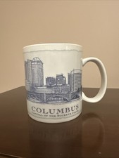 Tazza da caffè Starbucks Columbus 2006 serie Architecture Capital Buckeye 18 oz