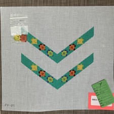 Handpainted Needlepoint Canvas  Fishy Sandal Straps   Read Description 