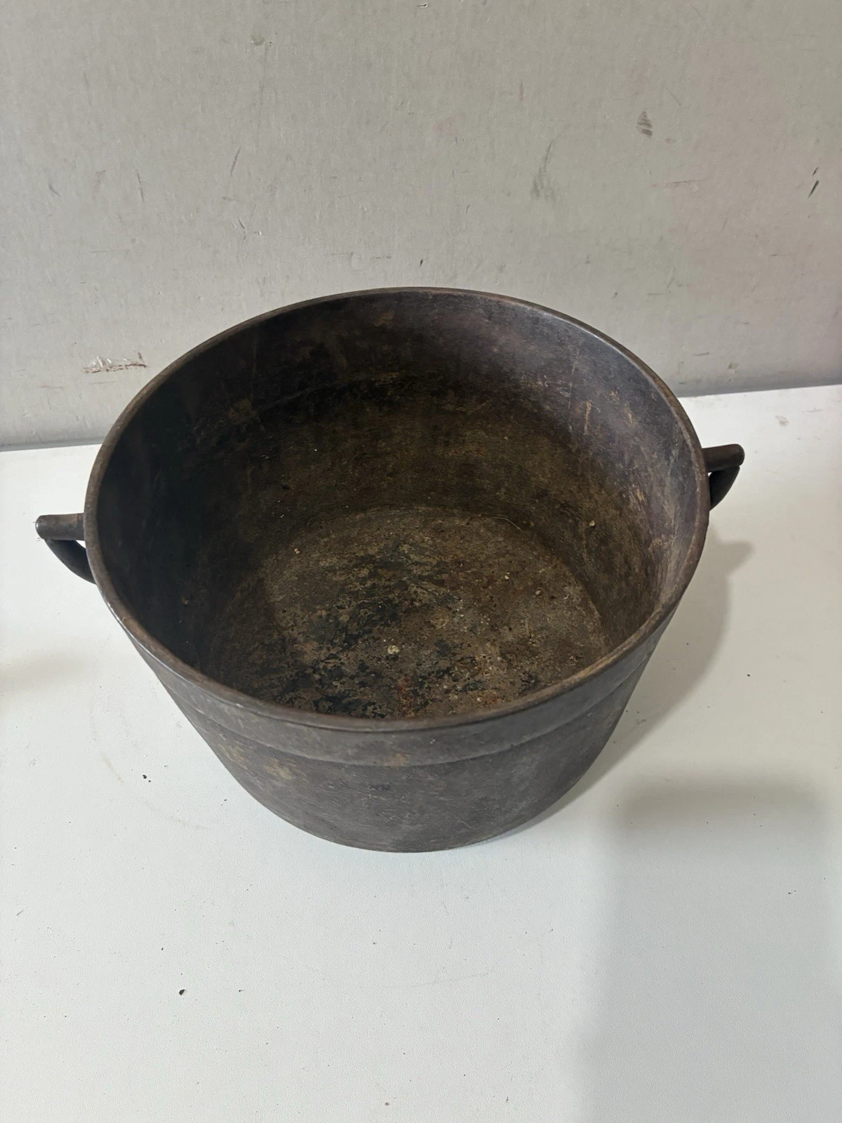 Antique 10 INCH GATEMARKED CAST IRON Dutch Oven Pot - NO LID - 1890s