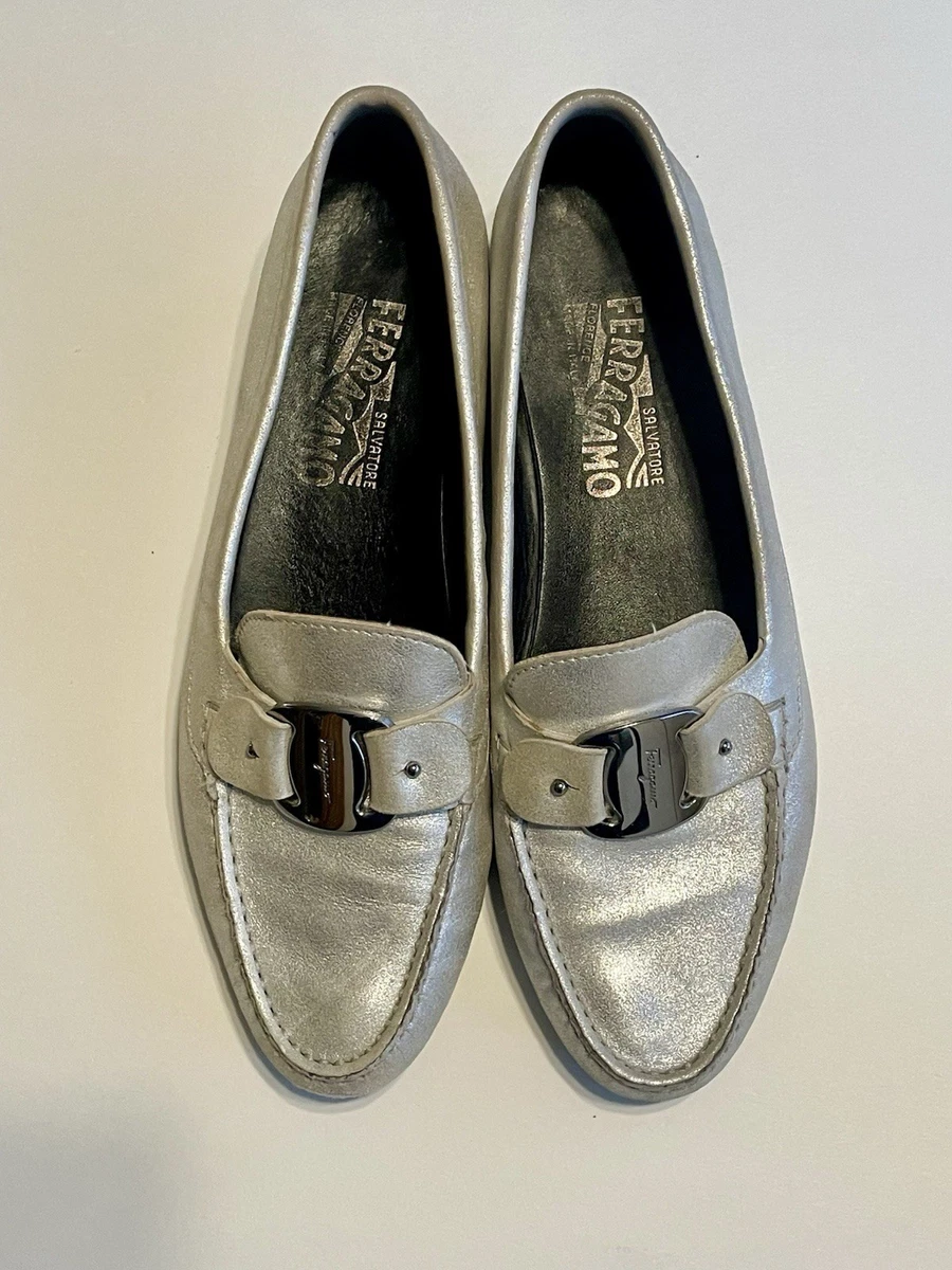 Salvatore Ferragamo Silver Shoes for Women for sale | eBay