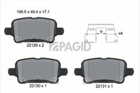 Pagid Bremsbelagsatz Scheibenbremse T2536N FüR Opel Astra B16 Sports Tourer F17