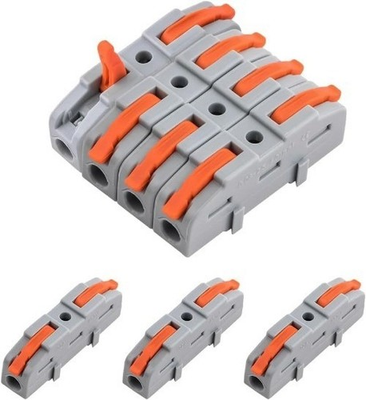 #ad #ad 50Pcs Lever Type Compact PA66 Splicing Terminal BlocksSuitable Tool Free Quick $20.24