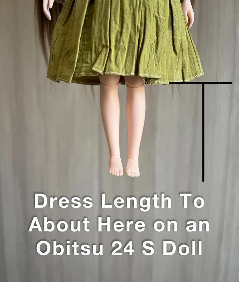 Vestido Estilo Retro Hecho a Mano para OB 24 S, Azone S, Castillo Licca-Chan, Blythe, etc. Foto 4 de 4