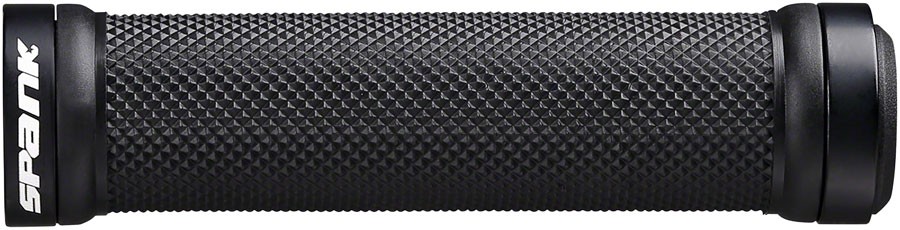 Фиксирующие ручки для горного велосипеда Spank Spoon с зажимами из сплава и липкой резиной черные 4390₽