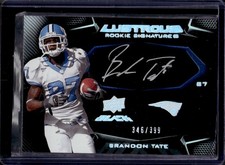 Brandon Tate 2009 UD Black #107 Lustrous Rookie Auto /399