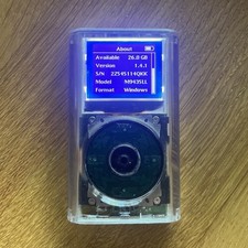 Apple iPod Mini 1st Gen 128GB Clear Shell Inverted Screen Haptic Display 1100mAh
