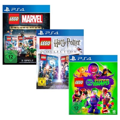 Lego Marvel Super Heroes 1 2 Avengers Harry Potter DC Super Villains PS4 NEU&OVP