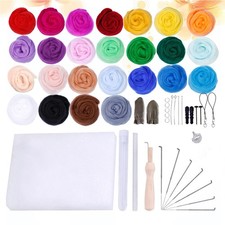 Needle Felting Wool Fiber Felt Stamp Tools Wool Felt Authoring Set