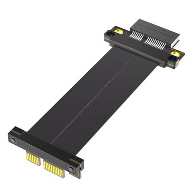 PCIE4.0 1X Extender Risers Cable Flexible Right Angle PCIE GPU Graphics Card