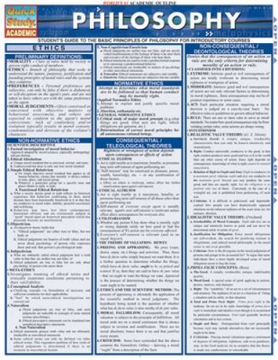 Philosophy (Quickstudy: Academic) - Pamphlet By BarCharts, Inc. - GOOD
