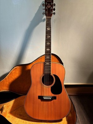 Akustikgitarre Yamaki YW-50 massive Fichtendecke natur mit Hartschalenkoffer