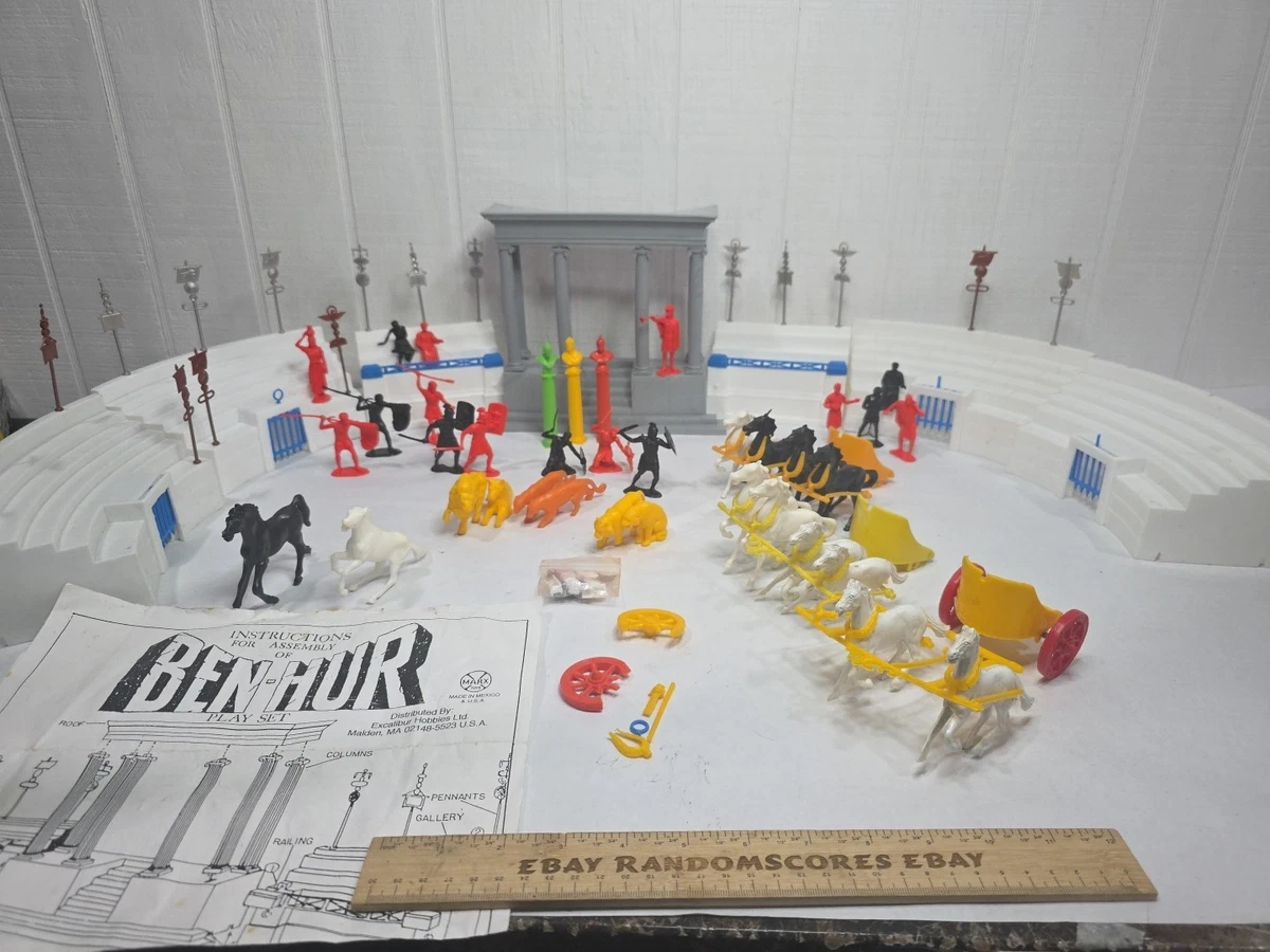 Marx Recast Ben Hur Playset - 54mm toy soldiers Arena
