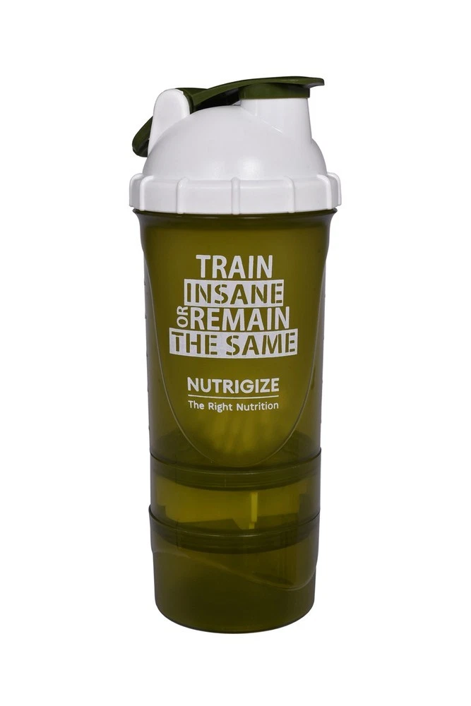 Nutrigize 3-Compartment Protein Shaker Bottle 700ml Free Shipping (DDP)