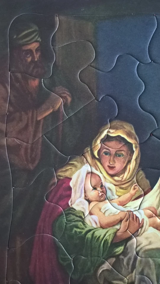 Birth Of Jesus Vintage Jigsaw Puzzle Christian Religion Nativity Rare Christmas - Image 4 of 4