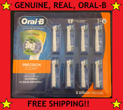 GENUINO 8 ORAL-B Precision Clean Cabezales de Cepillo de Dientes de Repuesto Max - Imagen 1 de 12