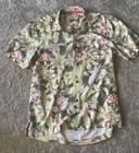 Beautiful Men's Tommy Bahama Silk Button Down Shirt Size S Hawaiian Print 