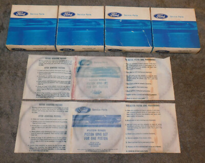 1966 1967 Ford Mustang GTA Fairlane Cougar Comet NOS GT 390 Std PISTON RINGS SET