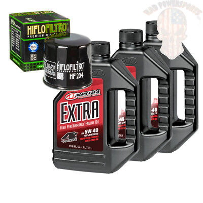 Oil Change Kit For 2008 Yamaha YFM450FG Grizzly 4WD IRS Maxima Synthetic  5W-40