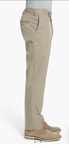 BILLS KHAKIS Trim Flat Front M3 Straight Leg Travel Twill Pants Size 40 NWT $185 - Picture 2 of 13