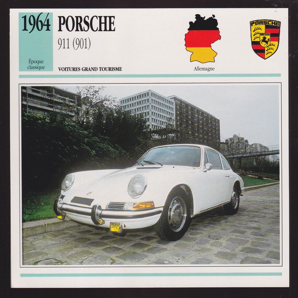 1964 Porsche 911 (901) German Racing Car Photo Spec Sheet Info