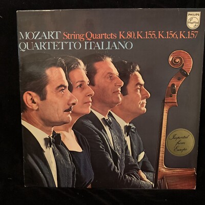MOZART Early String Quartets - QUARTETTO ITALIANO - PHILIPS ST LP