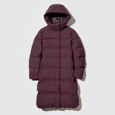 Uniqlo Seamless Down Long Coat Colour: Wine Size: Xs New With Tags