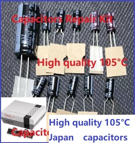 Nintendo NES Console Fix ALL Capacitors Repair Kit ( No
