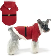 Holiday Hoodie for Dog Pet Christmas Costume Sweater Size XL (14" Body Length)