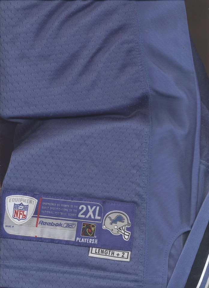 Jersey Reebok ROY WILLIAMS DETROIT LIONS AZUL Extra Grande 2XL +2 Foto 2 de 4