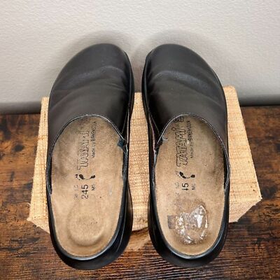 Tatami by Birkenstock Brown Leather Clogs Slides Size 38 EU