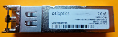 Genuine OsiOptics 10GBase-SR 350NM Extreme Compatible Transceiver 10301-OSI